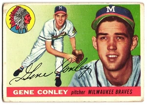 Gene Conley 1955 Topps MLB Card #81-B - Picture 1 of 2