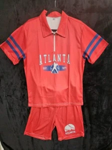 2pc Atlanta Mens Shirt And Shorts Set Medium - Picture 1 of 3