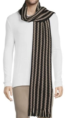 "Bufanda Missoni Zigzag auténtica mezcla de lana unisex 16""x74"" nueva con etiquetas" Foto 1 de 4