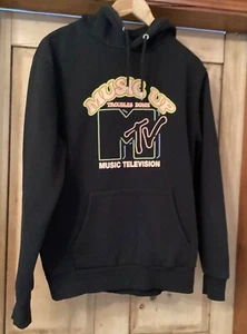 MTV sudadera con capucha negra talla mediana de Primark - Imagen 1 de 4