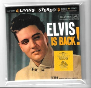 #10 ELVIS PRESLEY : ELVIS IS BACK! ★ New Replica 1960 RCA LP LSP-2231, on CD ★ - Picture 1 of 3