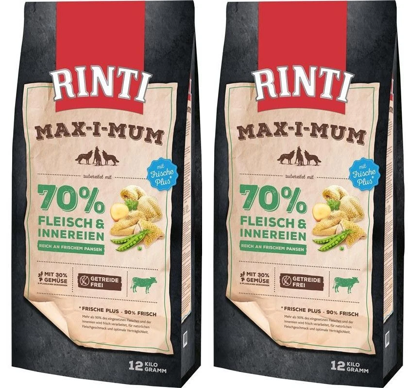 Rinti Max-i-Mum Pansen Hundetrockenfutter - 12kg