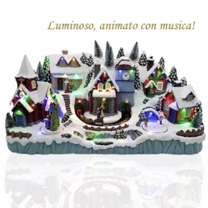 Villaggio Navideño Luminoso De Papá Noel 07730288 Animado Con Música En Resi - Imagen 1 de 1