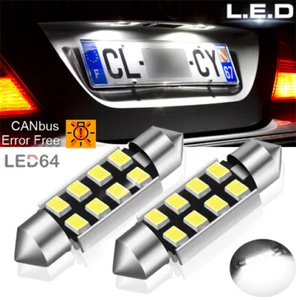 2 ampoules à LED blanc éclairage de plaque d'immatriculation pour Audi A5 - Imagen 1 de 2