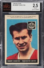 Bobby Charlton RC BVG 2.5 1958 A&BC Footballers Rookie England #3 World Cup