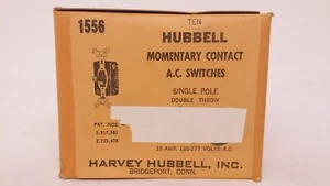 Lot of 10x Hubbell 1556 Momentary Contact AC Switch SP Double Throw 15A 120-277V - Picture 1 of 5