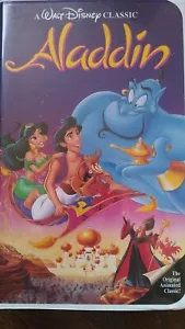 RARE Walt Disney Movie Aladdin original classic black diamond VHS 1993 VINTAGE - Picture 1 of 7