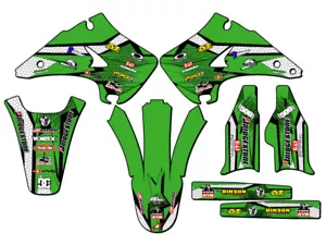2003-2008 KX 125 PODIUM Green Senge Graphics Kit Compatible with Kawasaki - Bild 1 von 10