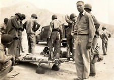 1943 Fort Bliss El Paso Vintage Photo Medic Ambulance Training WW2 Soldiers 2
