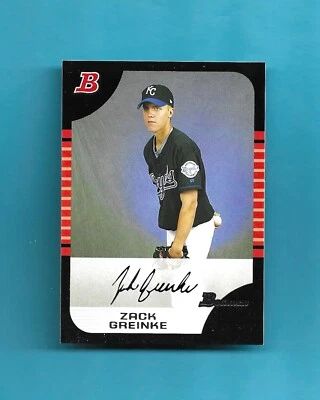 2ND YEAR! 2005 Bowman Card # 97 ZACH GREINKE KANSAS CITY ROYALS SHARP! - Image 1 of 2