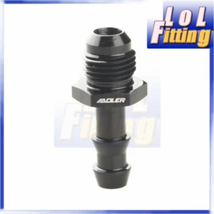 -6 AN 6AN Male To 8mm Hose Barb Straight Fitting Adapter Aluminum Black - Picture 1 of 5