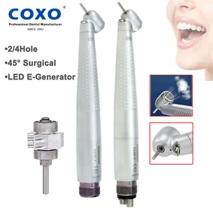 COXO Dental 45 Grados LED Alta Velocidad Pieza de Mano Autoalimentada Turbina de Cirugía Oral - Imagen 1 de 35