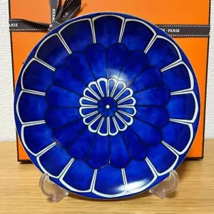 Hermes Bleus d'Ailleurs Bread Plate 16cm - Picture 1 of 5