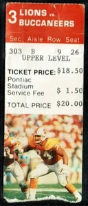 1990 FOOTBALL TICKET DETROIT LIONS MARC SPINDLER DEBUT BARRY SANDERS TD #15 HOF - Picture 1 of 1