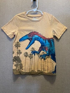 Carter's Kid shirt Boy's 6 Yellow Dinosaur - Picture 1 of 11