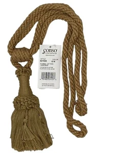 Consola Empress 21920 E16 MARRÓN CAMEL Borla Decorativa Cortina Corbata - Imagen 1 de 2