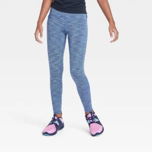 Girls Cozy Pocket Leggings - All in Motion Dark Blue Size XS 4/5 - Picture 1 of 1