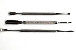 3er Set Maniküre Pediküre Nagelhautmesser Nagelhautkratzer Löffel Beale NATRA - Bild 1 von 4