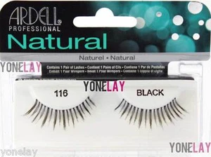 1 Pair ARDELL Natural 116 False Eyelashes Fake Strip Eye Lashes Black Lash - Picture 1 of 1