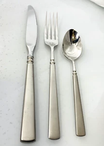 Cuchillo de cena Oneida SATINADO EASTON tenedor de cena cucharadita hecho en EE. UU. - Imagen 1 de 13