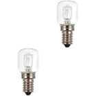  2 Pack Microwave Bulb Appliance Replacement Oven Halogen Lamp