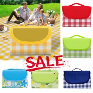 Picnic Blanket Extra Large Soft Rug Waterproof Mat Outdoor Camping Oxfo-rd Cloth - Picture 1 of 17