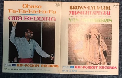 OTIS REDDING ~ VAN MORRISON 2 Hip Pocket Records 45rpm SEALED Soul - Image 1 of 4