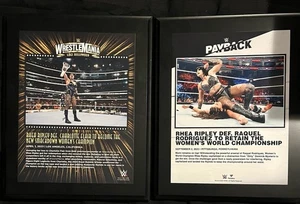 2 Rhea Ripley 2023 Smackdown Champion WWE Authentic 10.5x13 Sublimated Plaque - Picture 1 of 4