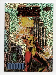 2023 DC Annual Batman/Superman World’s Finest Sparkle #WF-11 Firestorm /99 - Picture 1 of 2