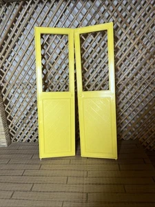 Barbie Casa dei Sogni Giallo Repl Porte Posteriori 1979 Vintage-vedi descrizione - Foto 1 di 4