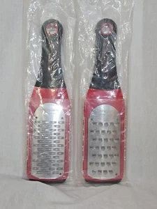 Microplane Artisan Series Bi-Directional Ribbon & Extra Course Graters - Red Ir1 - Picture 1 of 7