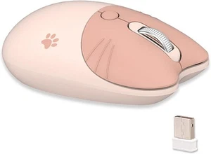 Cute Cat Wireless Mouse, Lightweight Soundless Mouse, 2.4G Wireless Mice, Candy - Picture 1 of 9
