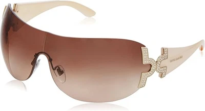 Gafas de sol vintage Bvlgari BV6065B 27813 dorado pálido/marrón lentes degradadas Foto 1 de 4