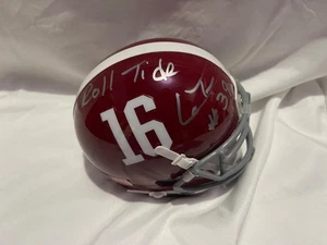 Alabama Crimson Tide LANCE TAYLOR signed Mini Helmet - Picture 1 of 3