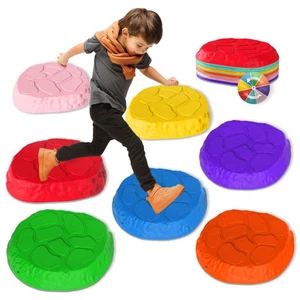 Stepping Stones for kids,8/12 PCS Durable Non-Slip Balance Stones Indoor Outd... - Picture 1 of 7