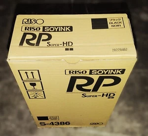 Original Riso S4386 HD Tintenpatrone Schwarz, 2er Pack RP3100/3700/3790 - Bild 1 von 1