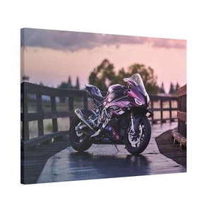 BMW Inspired S1000RR High Resolution Museum Quality Horizontal Canvas Print #044 - Picture 1 of 10