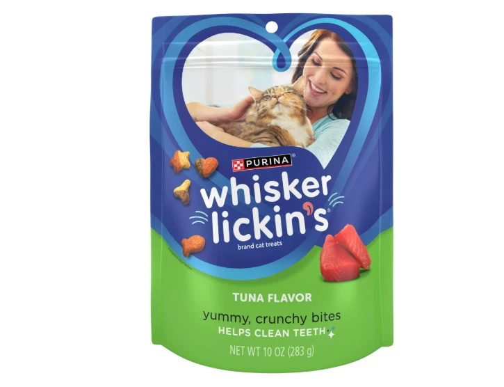 Purina Whisker Lickin's Dental Gato Trata Sabor Atún Foto 1 de 1