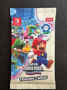 Nintendo Super Mario Bros Wonder Tarjeta Coleccionable Promo Pack - Nuevo Sellado de Fábrica - Imagen 1 de 2