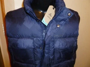 Prana Full Zip Down Puffer Vest Nautical Men’s Size L Blue New 169$ tags - Picture 1 of 11