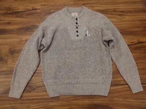 Suéter Pullover Tejido Tierra XL RedHead 1/4 Botones Vintage Algodón Nuevo con Etiquetas - Imagen 1 de 5