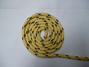 Yellow with Black Flecks DB Rope Horse Parelli Polyester Lead Halters Reins - Picture 1 of 3