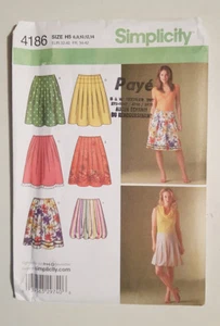 S-4186 Pleated Skirt  Sewing Pattern Simplicity Size 6-8-10-12-14 Uncut - Bild 1 von 3