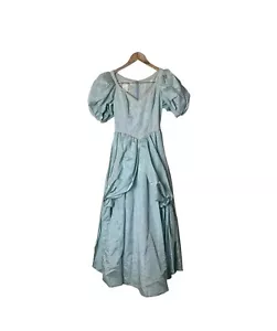 Abito vintage Jessica McClintock pastello da sposa tè maniche a sbuffo Regency 7 1155 - Foto 1 di 12