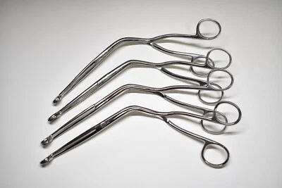 Medical Magill Forceps, LOT of 4 - OR Grade PAKISTAN Stainless Steel 9.75" Long - Image 1 of 4
