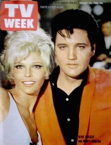 TV Guide 1968 Elvis Presley Nancy Sinatra International TV Week VG/EX COA Rare - Picture 1 of 10