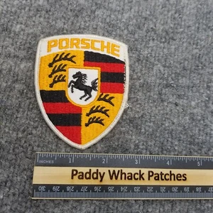 Vintage Porsche Patch Car Auto 70s 80s Y7 - Picture 1 of 2