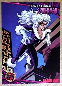 1997 Spider-Man Red Foil Card 33 BLACK CAT. Free New Top Loader. - Picture 1 of 3