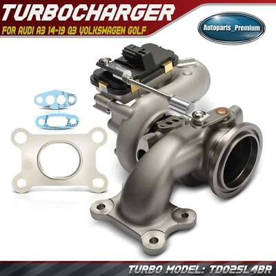 Turbocompresor para Audi A3 14-19 Q3 Volkswagen Golf Passat Touran 1.4L TD025L4BR Foto 1 de 4