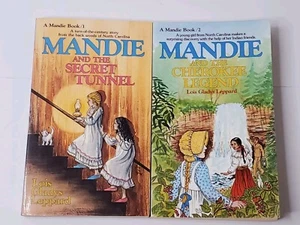 Mandie Vintage Paperback Books 1 & 2 Tunnel Cherokee by Lois Gladys Leppard - Picture 1 of 7